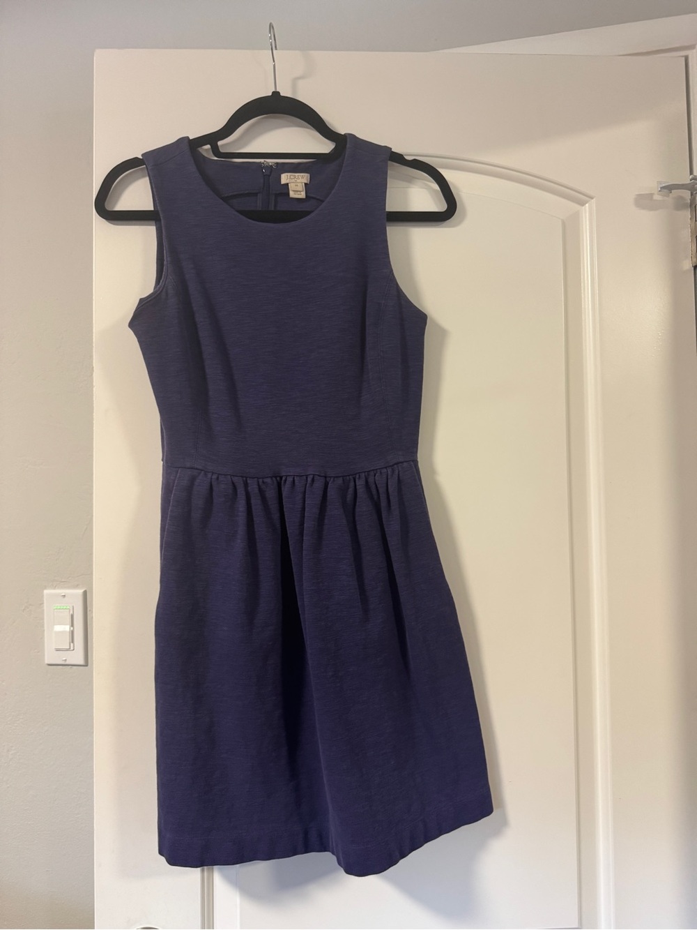 Sleeveless Purple Fit-and-Flare Dress